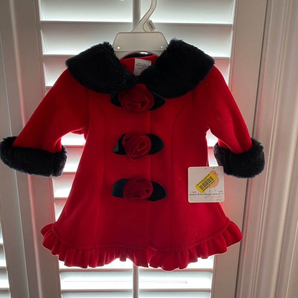 3 month winter baby dress coat